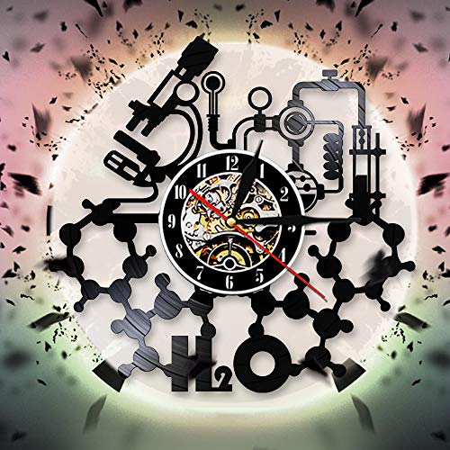 Preisvergleich Produktbild Wissenschaftslabor Kunstwanduhr Chemie Exwood Tischlampe Nachttischlampe Batterietischlampe