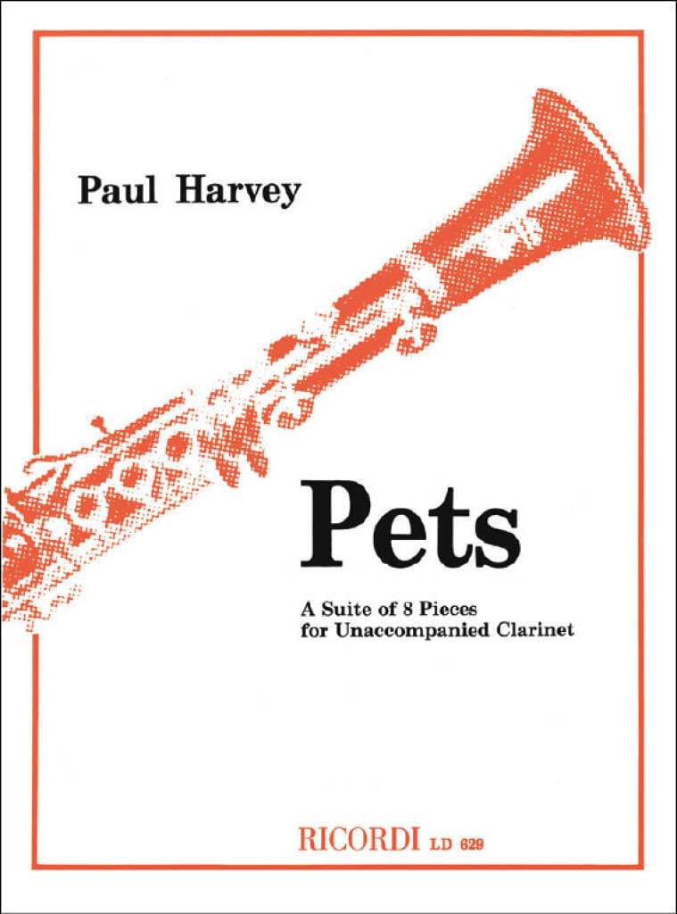 Pets. A suite of 8 pieces for unaccompanied clarinet      Sheet music – Import, January 1, 2003