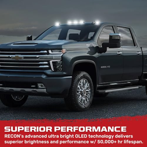 Lámparas LED RECON 3 piezas para techo cabina Sierra Silverado 20-25 miniatura 6