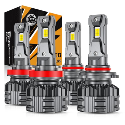 Image of Auxbeam 9005 H11 Fog Lights Combo F22 Series HB3 H11 Offroad Light 48000LM | 700% brightness, built in fan and dual copper tubes, far and wide view, full penetrating beam, 6500k white, pack of 4
