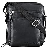 'Darius' kleine Umhängetasche für Herren aus Leder - Vintage-Lebendgefühl gepaart mit zeitloser Eleganz und Top-Organisation. Worauf warten Sie noch? Machen Sie Ihren Alltag ein bisschen effizienter!