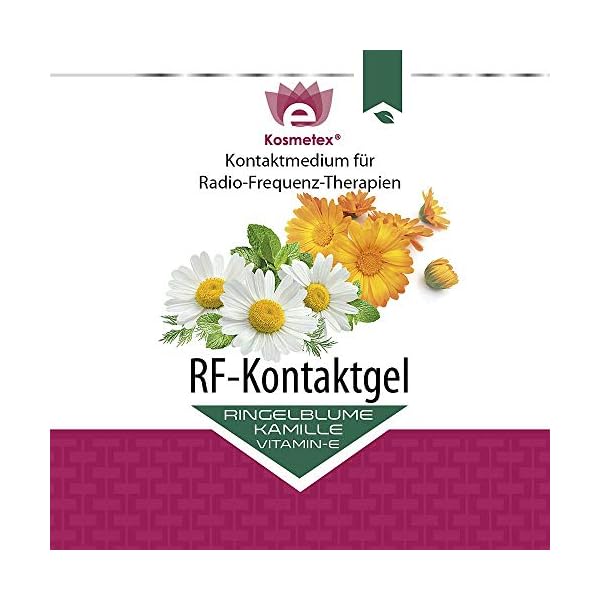 Kosmetex RF-Kontaktgel, Gel für Radio-Frequenz Geräte Meso-Therapie. Mit Kamille, Ringelblume und Vitamin E, 500ml – Bild 3