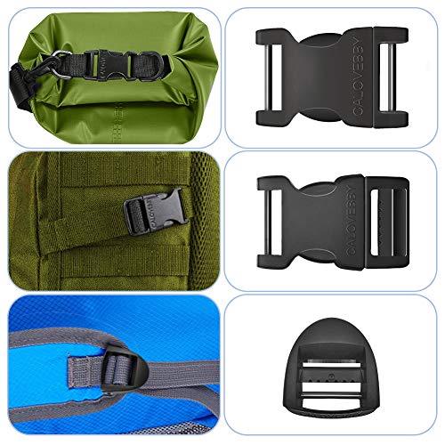 Field Repair Buckle 1 Inch Plastic Buckles 1 inch Side Release Adjustable Buckle 1 Inch 2pc Quick Release Buckles with a Ladder Lock 1 Inch