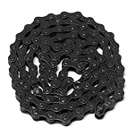 Alamor1/2 x 1/8inch 96 Links Single Speed Colorful Chain Fixed Gear MTB BMX Bicycle Bike Sport Road - Black