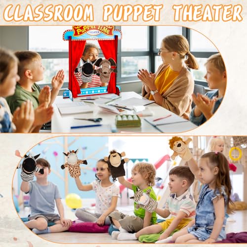 Seenelling SEENELLING-PUPPET THEATERS-0351 7 Pcs Wooden Puppet Show Theater thumb #3