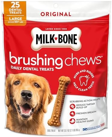 Milk-Bone Brushing Chews Original Chicken Flavor Daily Dental Dog...