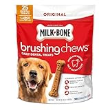 Milk-Bone Brushing Chews Original Chicken Flavor Daily Dental Dog Treats, Large, 33.7 Oz. Bag