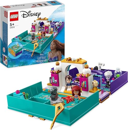 LEGO Disney Princess The Little Mermaid - Story Book Building Kit with Disney Princesses, Gift for Children from 5 Years with Ariel, Prince Eric and...
