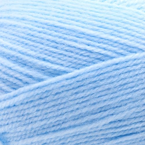Image of Lion Brand Yarn, Baby Soft Crochet Yarn, Little Boy Blue, Pastel, 1 Pack | Light DK Acyrlic Nylon Blend Fiber for Soft Baby Blankets, Knit Garments, Crochet Hats, Machine Washable Yarn