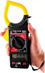 Alicate Amperímetro Multímetro Digital Brasfort – Mede Corrente AC/DC, Tensão, Resistência | Display LCD, Teste Continuidade e Diodo + Estojo