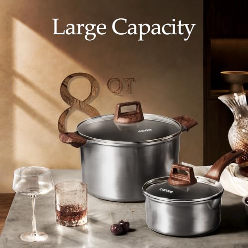 Image of CAROTE 26pcs Pots and Pan Set Nonstick, Cookware Sets | Durable, Easy to Clean, Even Heating, Kitchen Cooking Set, Induction Compatible, with Wok