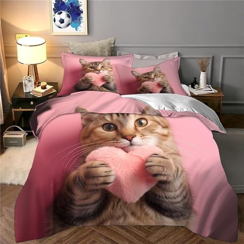 Housse de couette hamster 200x200 cm en microfibre 3D pour lit double - 6