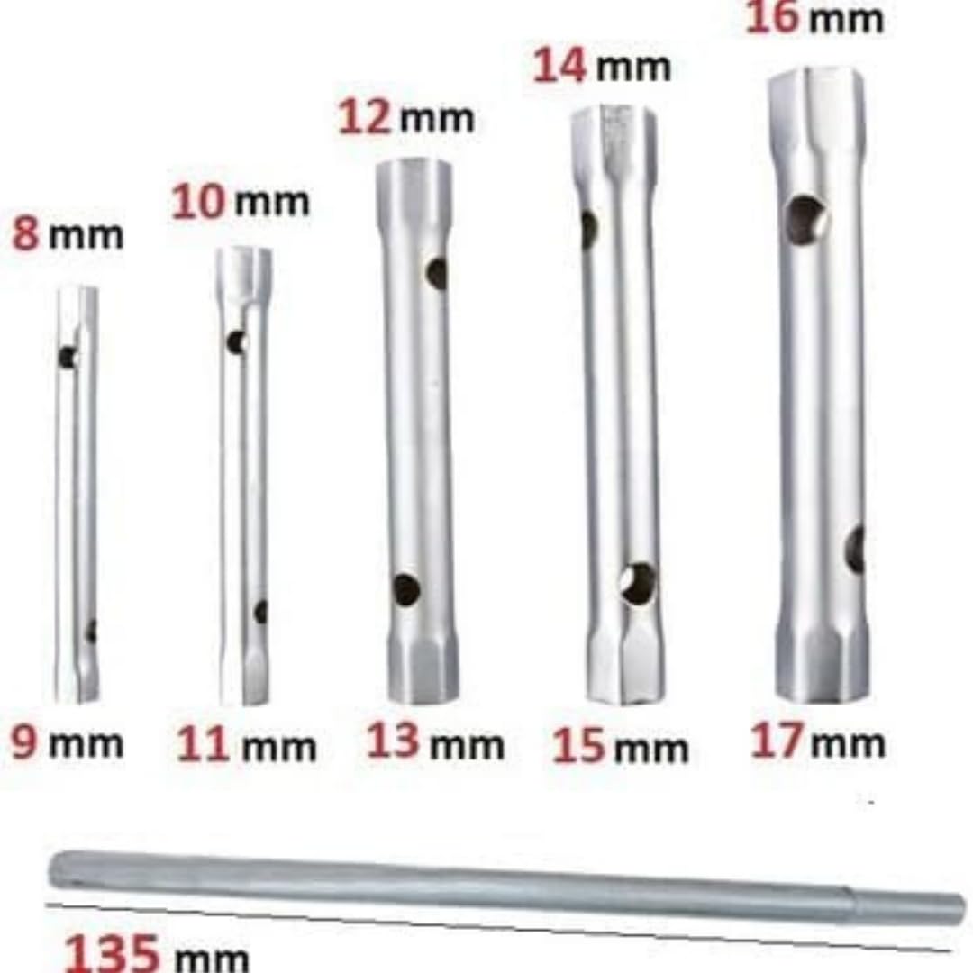 Jouis Kovan Anahtarı Seti 6 Parça – Torklu Buji Sökme Takma Takımı – 8-9/10-11/12-13/14-15/16-17 mm – Cırcır Uyumlu Kovan Lokma Anahtar Takımı – El Aletleri İçin Dayanıklı Metal