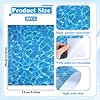 Bruislard Ripple Water Sticker 5PCS Fake Water Self Adhesive Realistic Stream Pattern Artificial-Water Effect Sheet Ocean Diorama Supplies for Miniature Lakes, Beach Pools, Rivers and Diorama Scenery #1