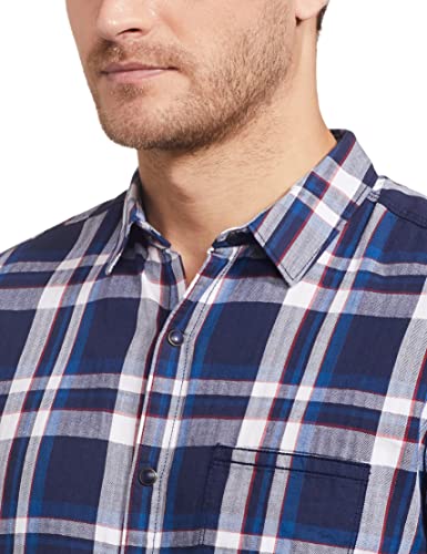 Image of Spykar Men's Checked Slim Fit Shirt