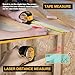 PREXISO 2-in-1 Laser Tape Measure - NOT Digital - 135Ft Laser Measurement Tool & 16Ft Measuring Tape with Auto Lock & Movable Magnetic Hook - Pythagorean, Area, Volume, Ft/Ft+in/in/M Unit-NOT Digital