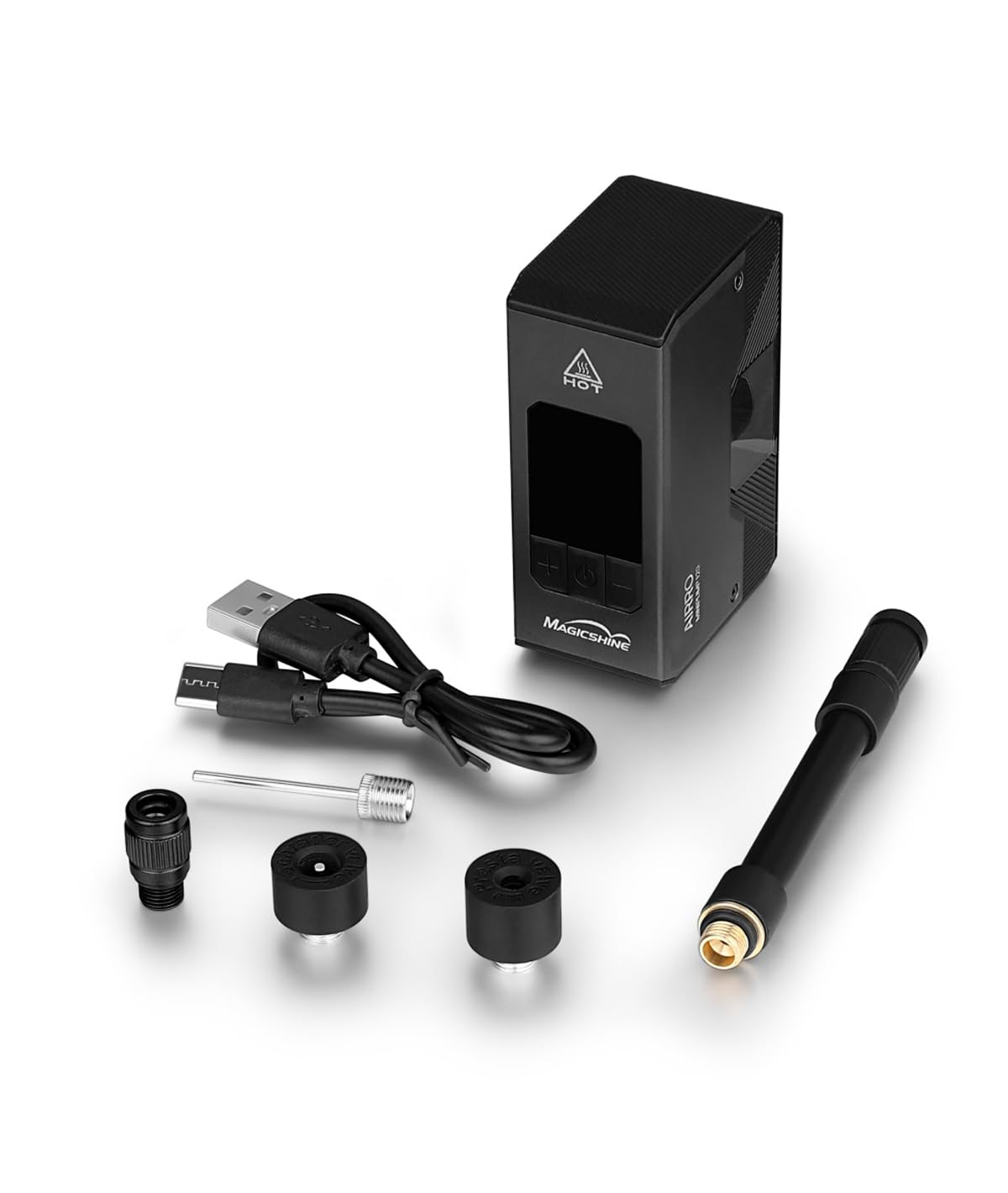 Minipompa elektryczna MagicShine Airro z wbudowanym cyfrowym manometrem 8 bar/120 psi