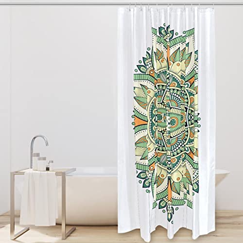 Rideau de douche mandala pour éviter les éclaboussures d'eau