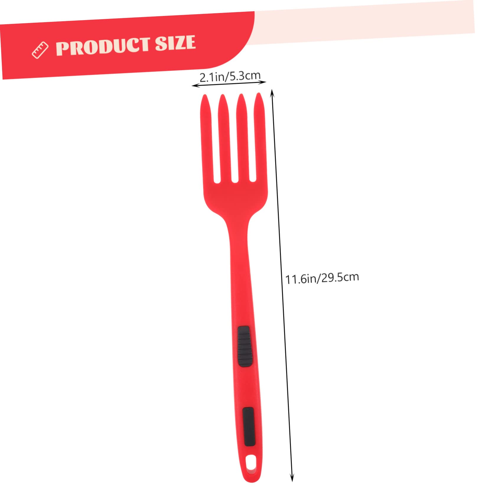 Cabilock Large Cooking Fork Ergonomic Kitchen Gadget for Mixing Serving and Pasta Smooth Edges Safe to Use for Home Cooking and Frying Noodles