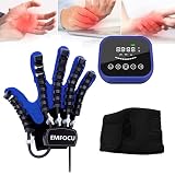 EMFOCU Gants de robot de rééducation, équipement d'entraînement de rééducation de l'hémiplégie des accidents vasculaires cérébraux, redressement des doigts, récupération de la fonction de la main