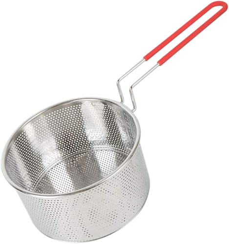 Miniatura 6 de Colador de fideos de acero inoxidable Filtro de alimentos fritos Colador Colador Cuchara Colador Cesta