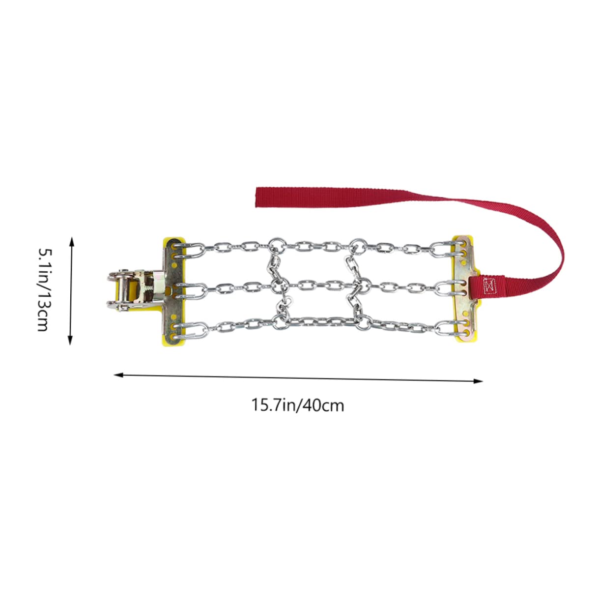 JECOMPRIS 2pcs Car Emergency Snow Chains -skid Tire Traction Chains for Mud and Sand Quick Setup for Suvs and Cars and Wear-resistant Vehicle Safety Accessories