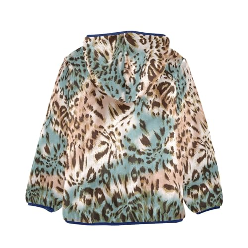 Leopard Retro Animal Print Toddler Jackets for Boys Winter Outerwear Kids 3T-10T2