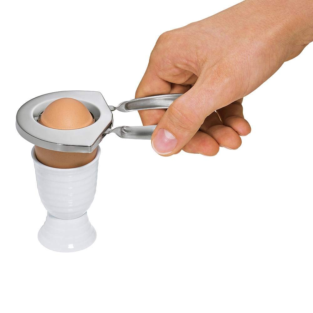 KüchenprofiSmart egg topper made of stainless steel, the egg peeler makes it easier to remove the egg shell, suitable for opening the top end of an ice quickly and cleanly