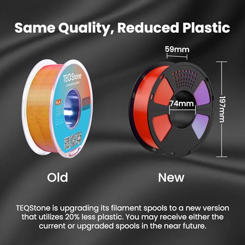 Image of Tri Color Silk PLA Filament 1.75mm Red Gold Black 1KG, Shiny High Gloss Finish, Seamless Color Transition, Neatly Wound, Accuracy + /-0.02mm Vacuum Packaging