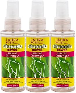 PLUS HOME pack 3 Spray de Citronela Refrescante Corporal para los Días de Calor en Verano, Anti-Mosquitos Natural, Repelente de Bichos, Agradable Aroma Cítrico - 100ml