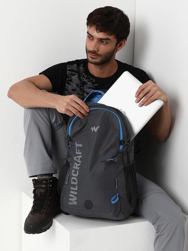 Image of Wildcraft Techpack 30 Casual Backpack for Mens & Womens | Unisex Hiking Backpack (31.5 liter,Black)