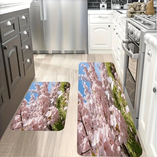 Alfombrillas de cocina cómodas Mariposas Chase The Spring Light para un hogar acogedor 5