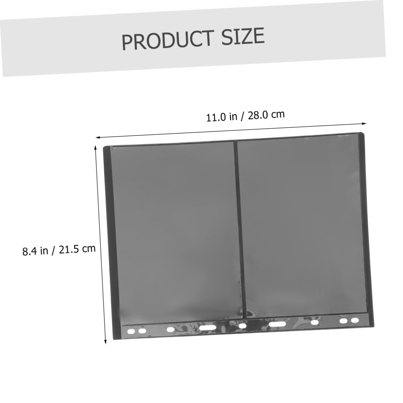 Beavorty Album de Timbres Noir Pvc Transparent 10 Pochettes Double Face Faciles à Utiliser pour Collection de Timbres et Photos