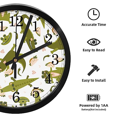 Horloge murale cuisine crocodile pour décorer la maison - 3