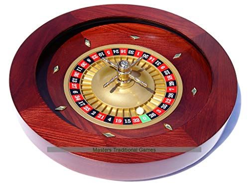 Masters Traditional Games Rueda de Ruleta de Caoba de 45cm / 18 cm de diámetro