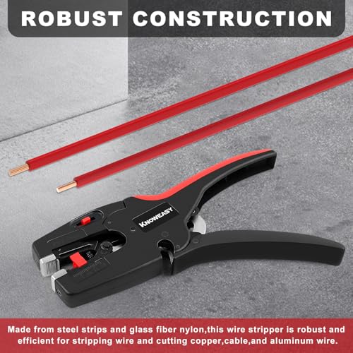Image of Knoweasy Upgraded Wire Stripper : 2-in-1 Heavy Duty Wire Stripper Plier and Cutter for 32-7 AWG (0.03mm-10mm), Essential Stripping and Cutting Tool for Professionals and DIY Enthusiasts