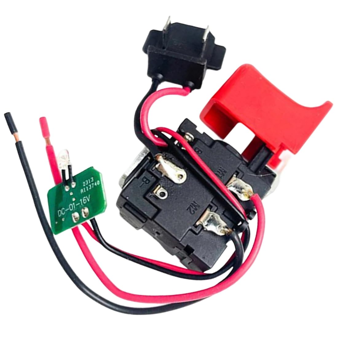 Aundhegrtt DCJZ1601 Drill Trigger Switch Speed Control for Electric Hand Drills Power Tools Parts Angle Grinder Trigger Button