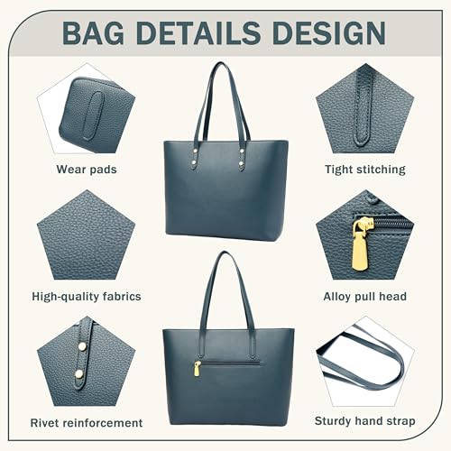Image of FSD. WG Leather Purses and Handbags for Women Tote Shoulder Bag Satchel Handbag with Top Handles