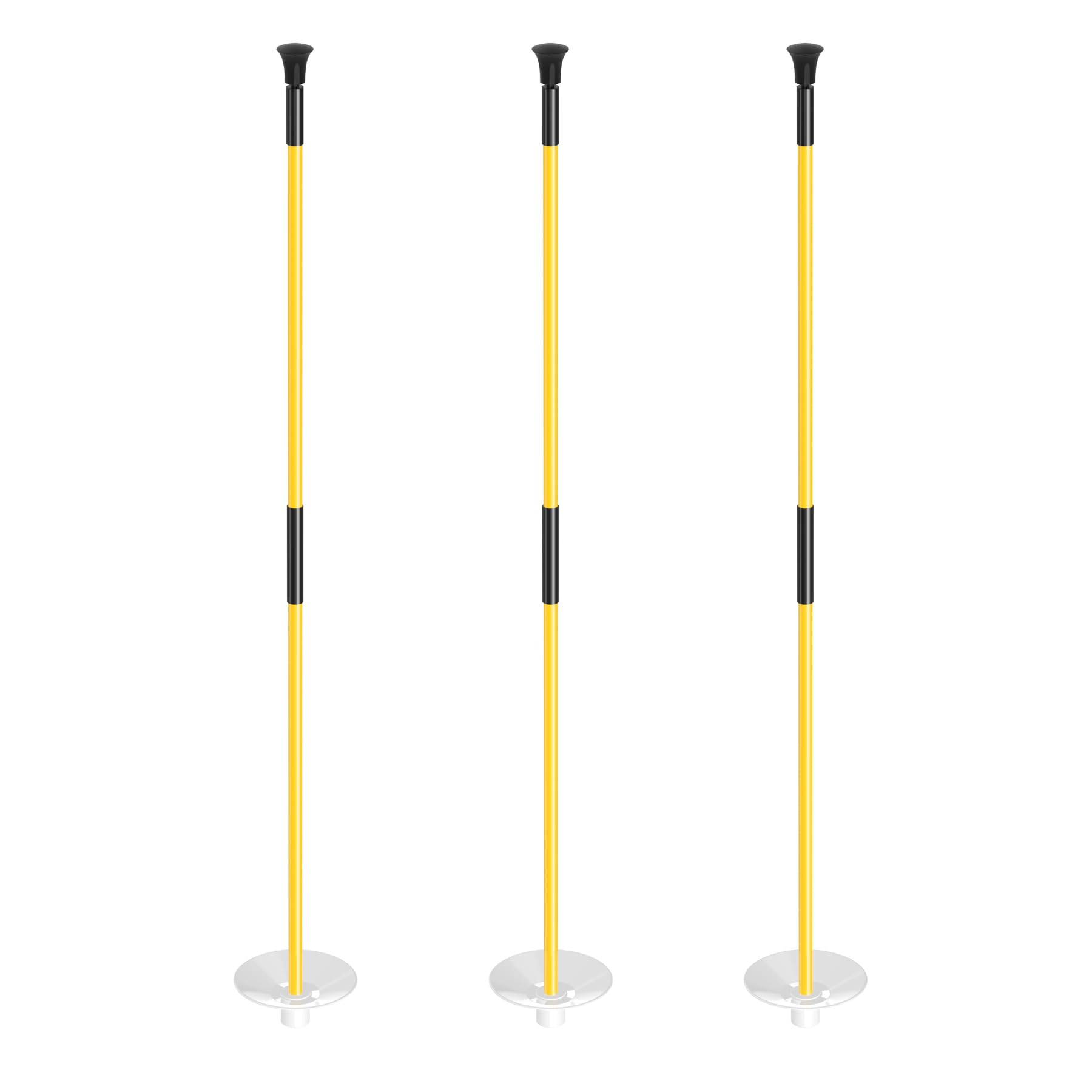 KINGTOP Fiberglass Golf Flagsticks with Retrieval Base, 3 or 6 ft