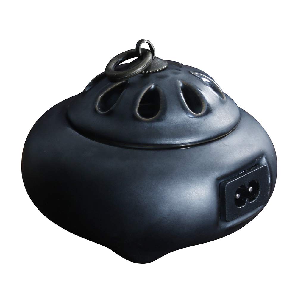 RXBFD Ceramic Electric Incense Burner - Timing Temperature Control Aromatherapy Furnace,Agarwood Essential Oil Burner,Home Porcelain,Balcony,Porch,Patio,Garden Essential