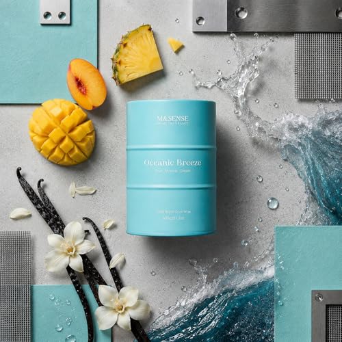 Image of M&SENSE Oceanic Breeze Scented Candles Large Summer Candle, Beach Soy Candles 21.2oz 120 Hour Slow Burning,Aromatherapy Candle for Stress Relief Meditation Relaxing