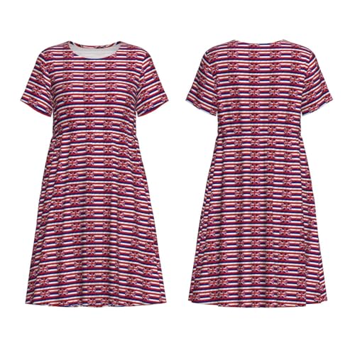 Robe d'été drapeau d'Hawaï décontractée pour femme - 6