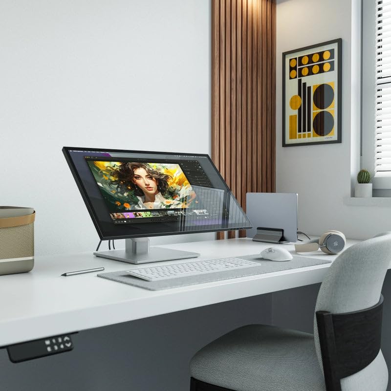 Image of ALOGIC Clarity Fold Touch 27 inch 4K UHD Touchscreen Monitor with Fold Stand, USB-C with 65W Power Delivery, Built-in Webcam, Multi-Touch Display, HDMI & USB Hub - Compatible with Mac & Windows