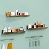 Giftgarden Floating Shelves for Wall Set of 3, 40cm Rustic Wall Mounted Ledge Shelf for Bathroom, Bedroom, Living Room, Kitchen