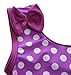 ATTRACO Baby Girls One Piece Swimwear Ruffle Swimsuit Polka Dot Purple 3T