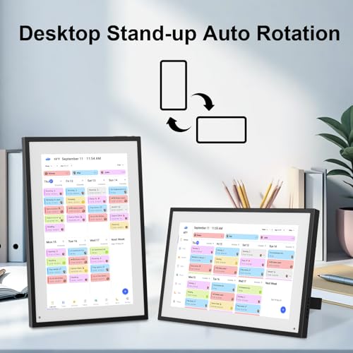 Image of Digital Calendar Wall Touch Screen Chore Chart, 32GB Electronic Calendar + Smart Family Planner, Wall and Desk Mountable, Gifts for Women Men, Gifts for Mom Dad