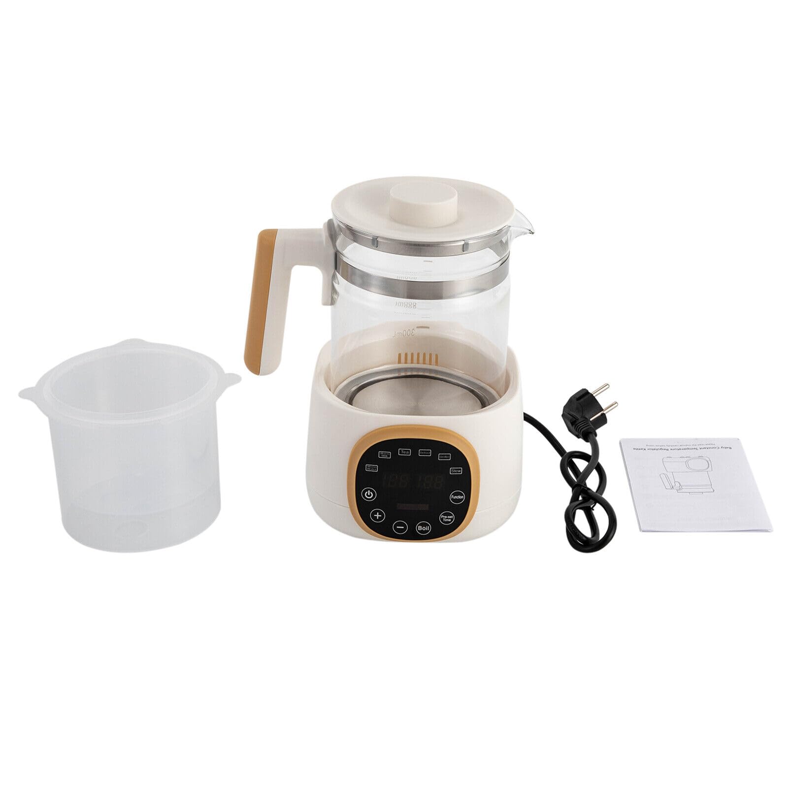 Calentador de biberones para bebé, hervidor de agua 72 horas, para mantener caliente la comida del bebé, té, café, 1,3 l, hervidor de agua para alimentos para bebés