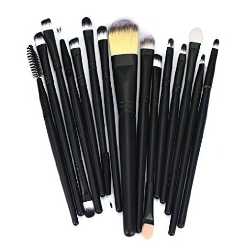 15PCs Wool Makeup Brush Set Tools Toiletry Kit A43