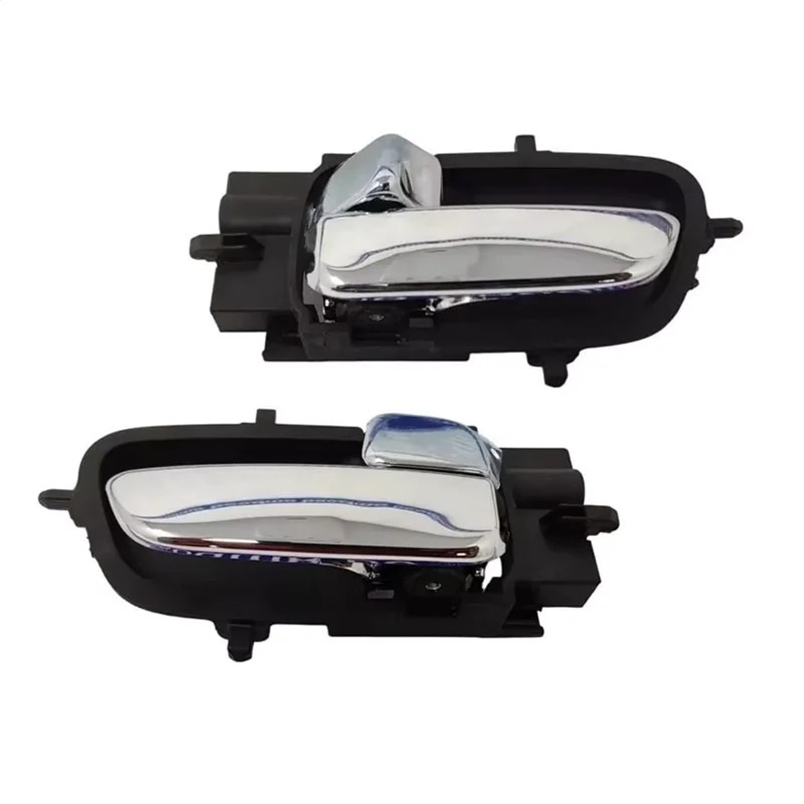 HUDFROA Car Interior Door Handle for Hyundai for I20 2008-2015 82610-1J000 82620-1J000 Left/Right Chrome Inside Interior Door Handle(1Pair)