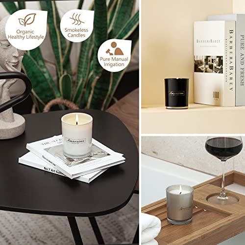 4 Pack Candles For Home Scented,Candles Clearance For Cleansing House Long Lasting Burn Natural Soy Wax Candles,Candles Gifts For Women, Birthday Gifts For Her,Lavender | Mango Almond | Sage Candle #TOP3